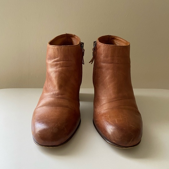 Pantanetti Brown Leather Ankle Boots - Picture 5 of 8